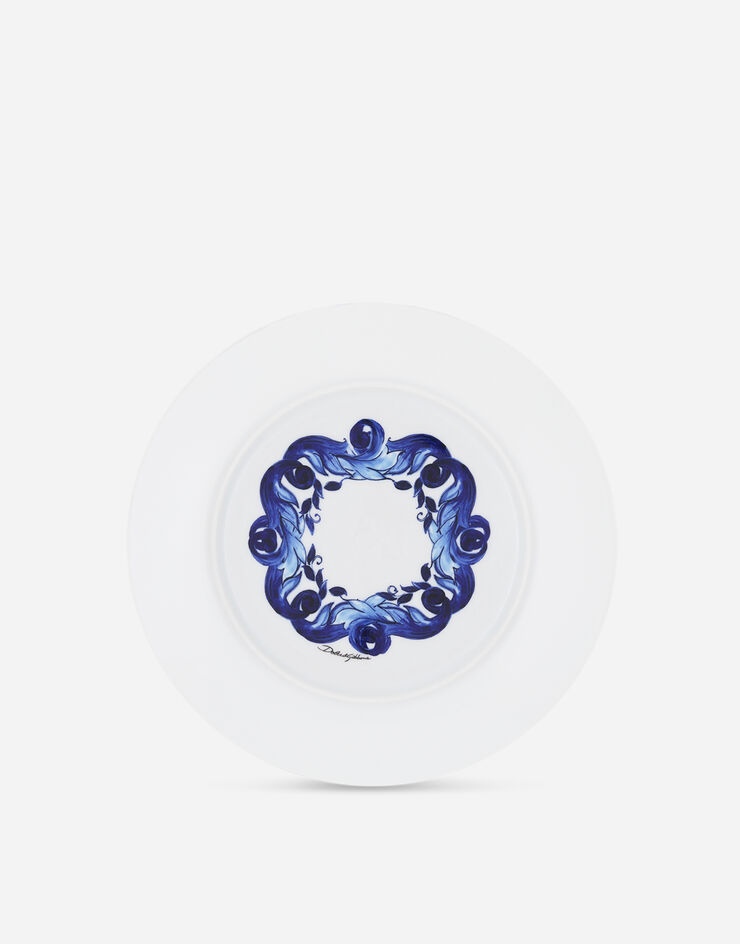 Dolce & Gabbana 2er-Set flache Teller aus Porzellan Mehrfarbig TC0S04TCA40