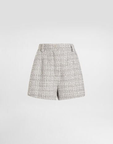 Dolce & Gabbana Lamé bouclé shorts Multicolor FTC9LTFQOAB