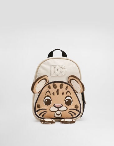 Dolce & Gabbana Printed backpack with DG patch Multicolor EM0141AA550