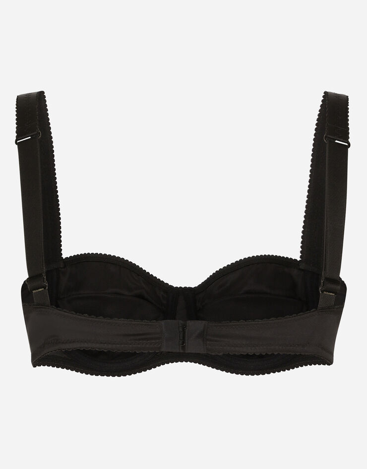 Dolce & Gabbana Soutien-gorge balconnet en satin Noir O1A12TONO13