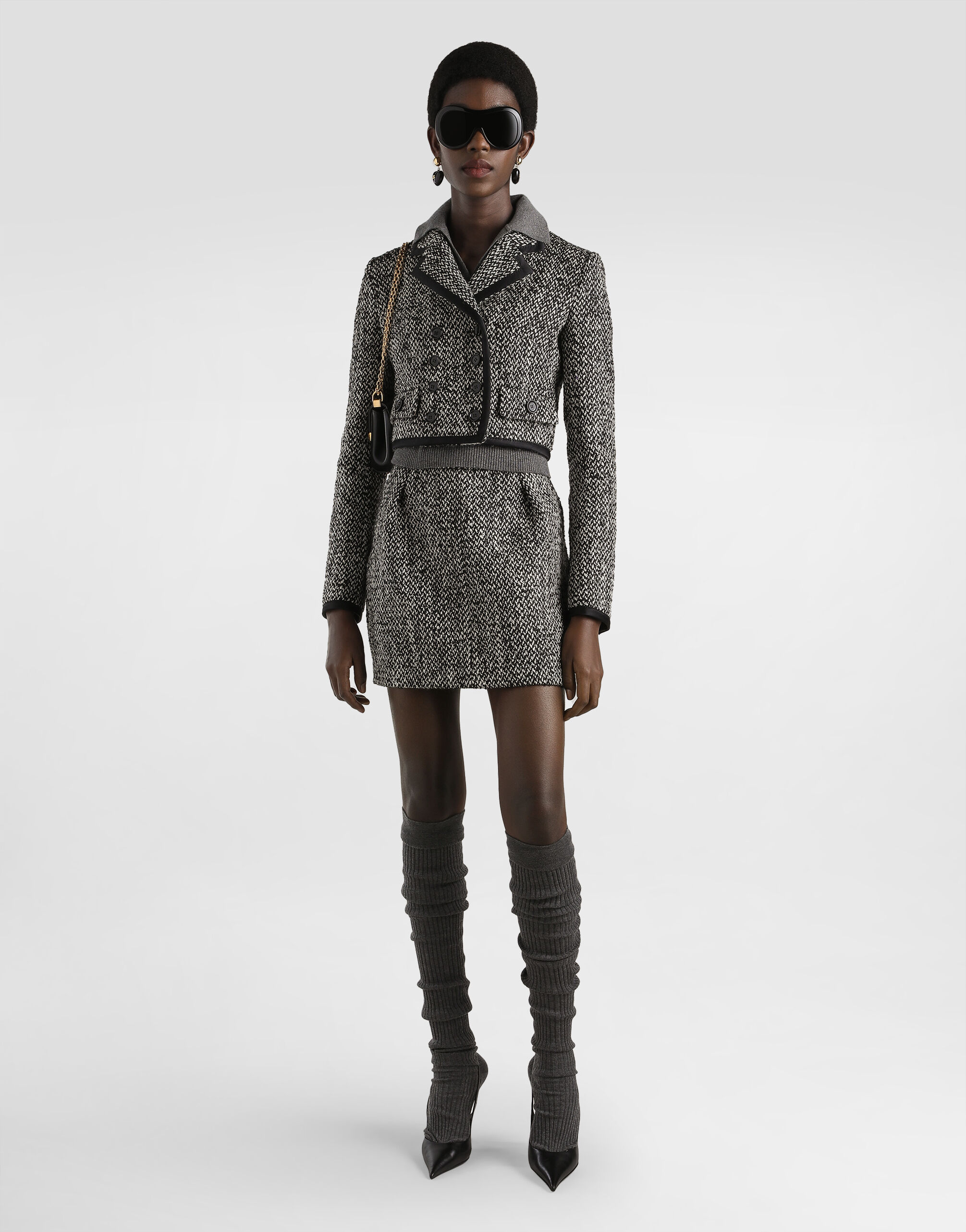 Short skirt in double wool blend - thumbnail 2