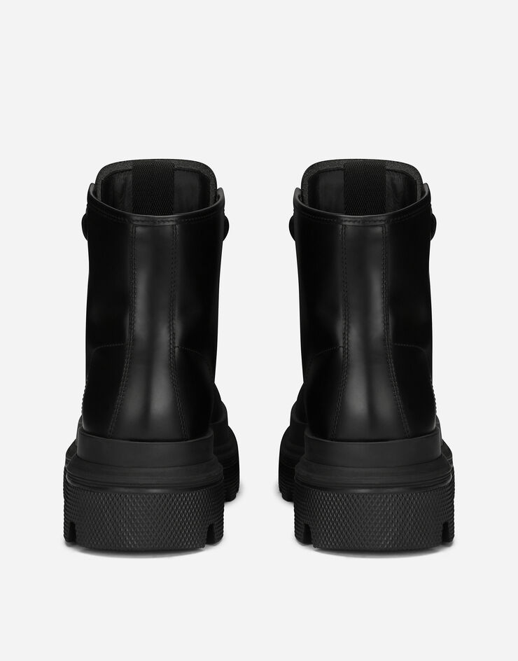 Dolce & Gabbana Stivaletto hi-trekking in pelle di vitello Nero A60566AB640