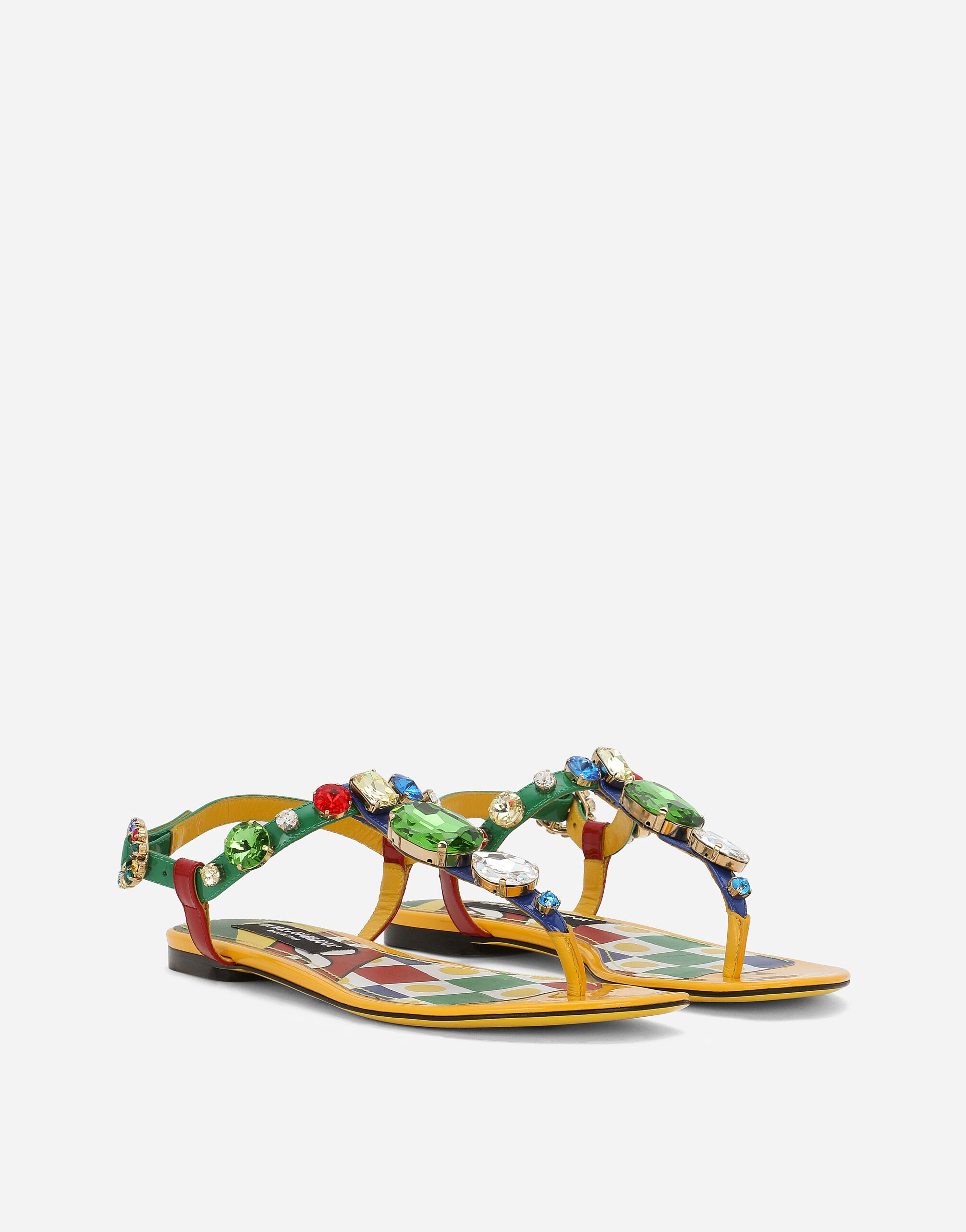 Dolce and gabbana flat sandals sale