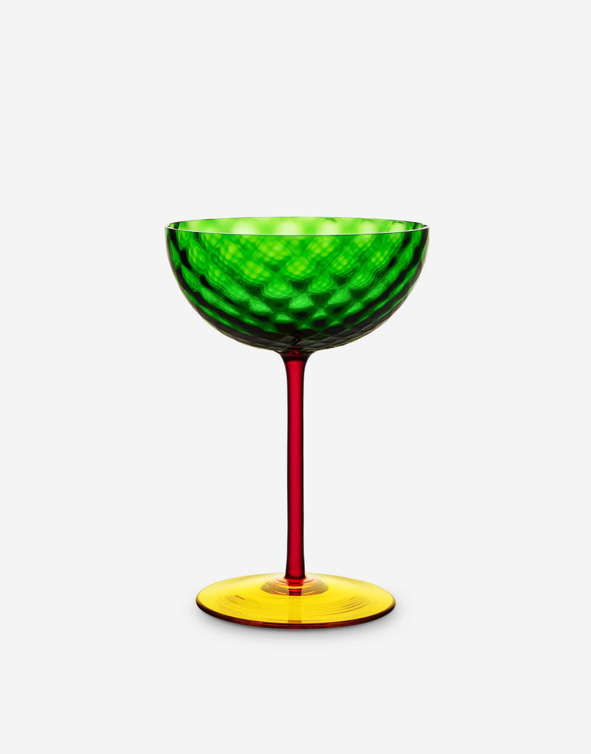 Dolce & Gabbana Champagne Glass in Murano Glass Multicolor TC0010TCA40