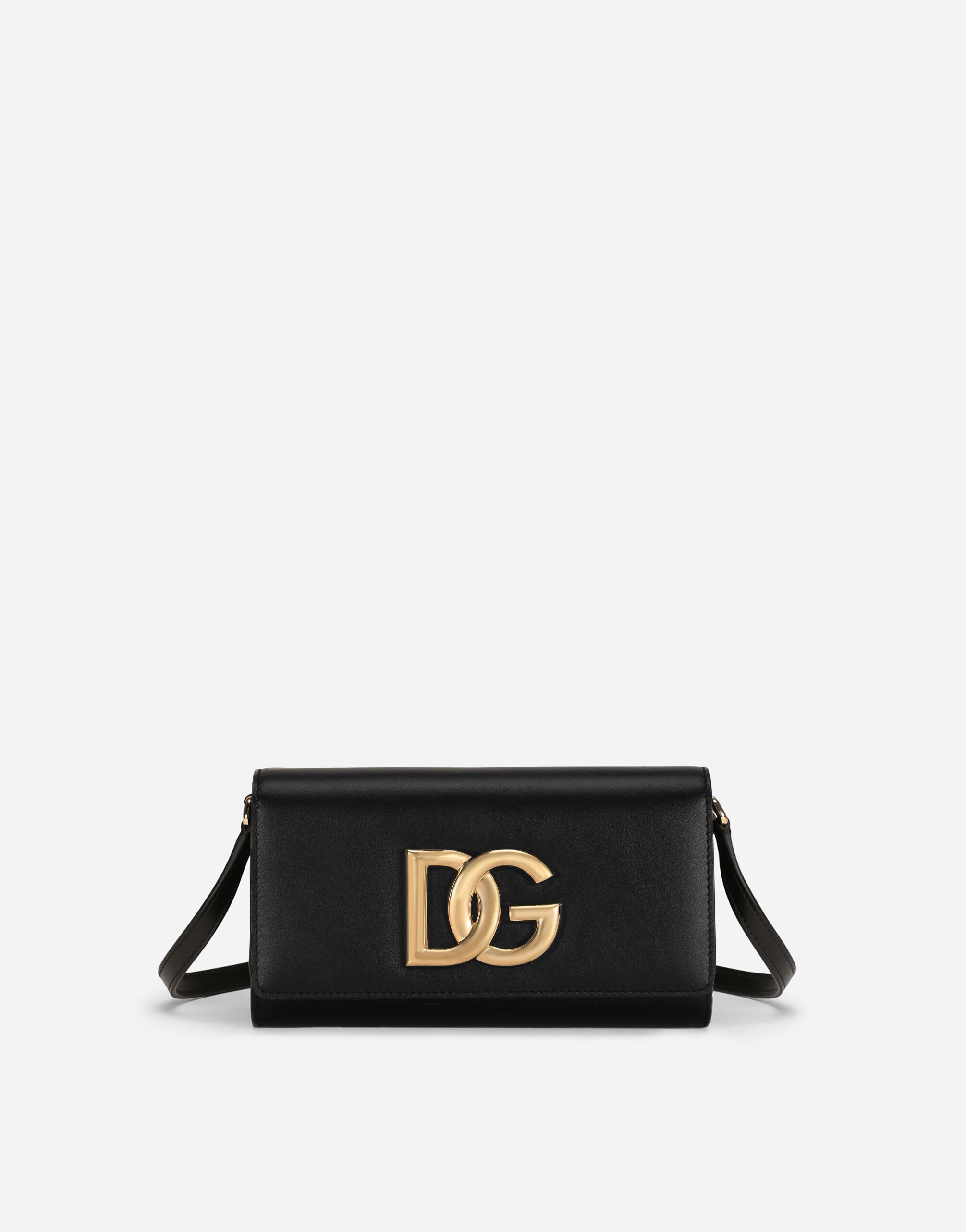 Dolce & Gabbana حقيبة كلاتش 3.5 من جلد عجل بيج BB7603AS170
