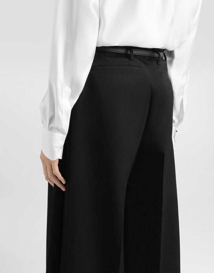 Dolce & Gabbana Wool gabardine trousers Black GP17ZTFU21E