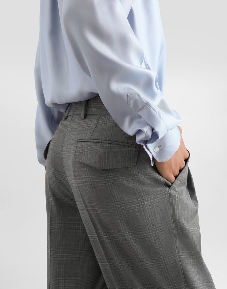 Dolce & Gabbana Glen plaid virgin wool trousers Multicolor GP19WTFQ2OZ