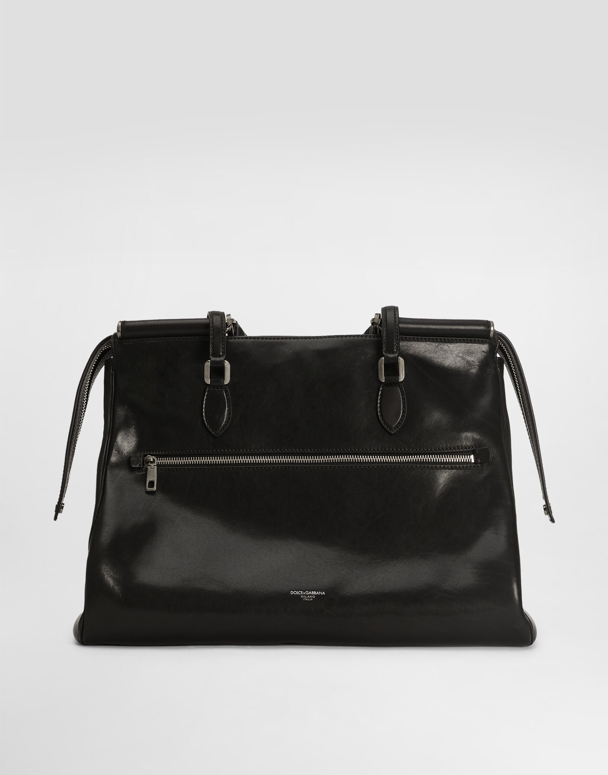 Vittoria calfskin bag in Black for Men | Dolce&Gabbana® US