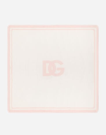 Dolce & Gabbana Decke aus Jersey DG-Logoprint Beige LNJAD8G7L5F