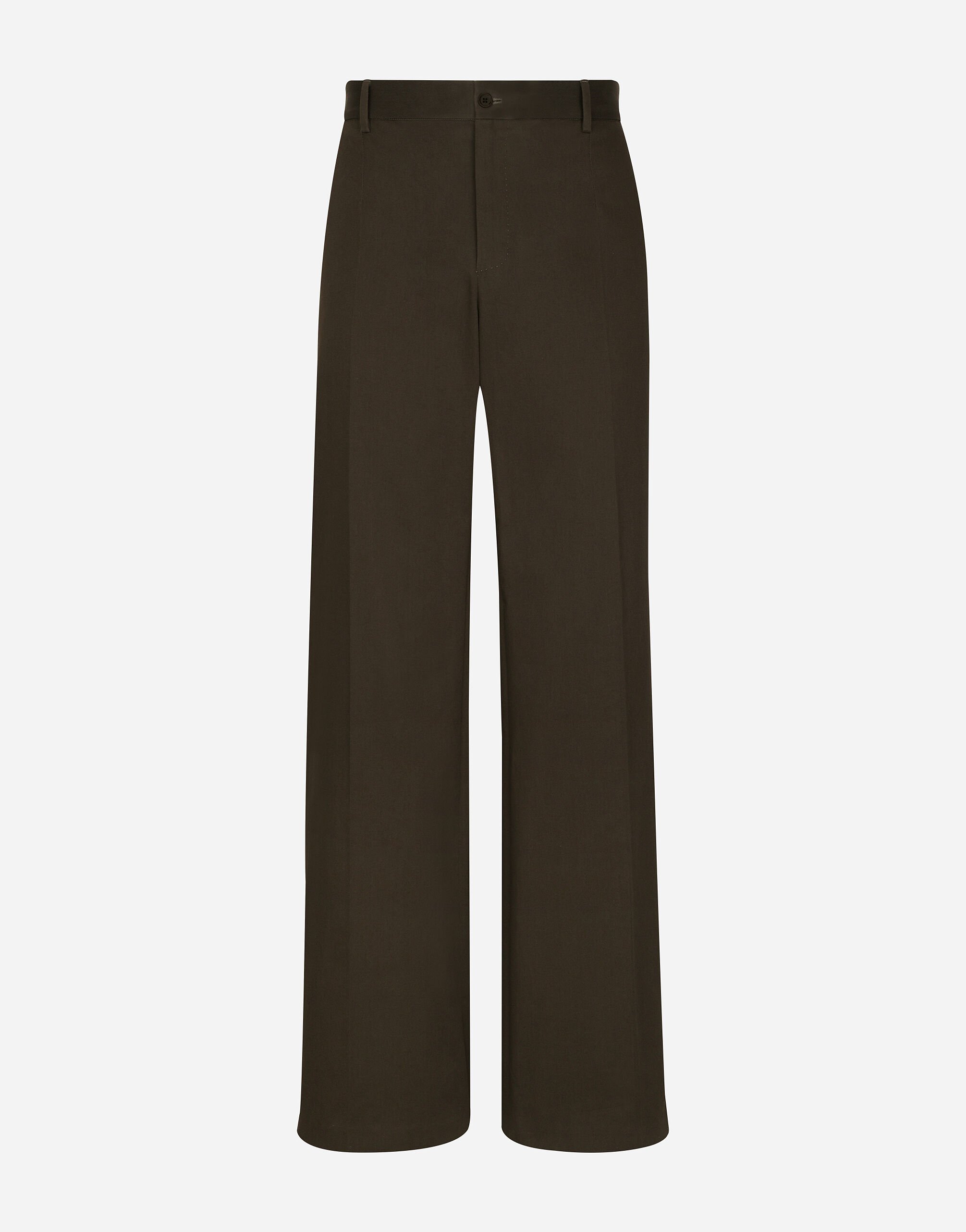 Dolce & Gabbana Tailored cotton pants Black G8PL4TG7F2H