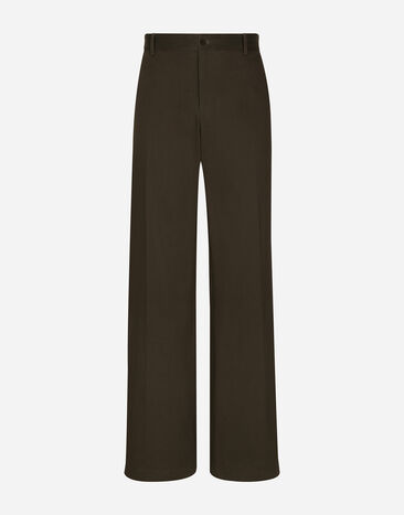 Dolce & Gabbana Классические брюки из хлопка черный G8PL4TG7F2H