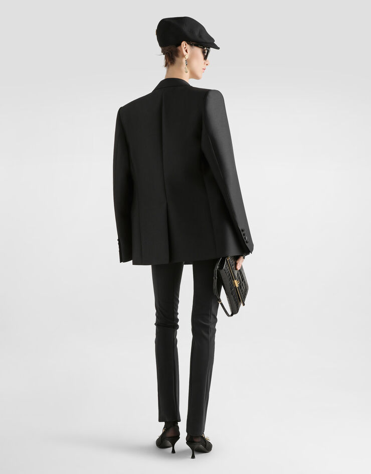 Dolce & Gabbana Stretch satin leggings Black FTCXKTGDCMX