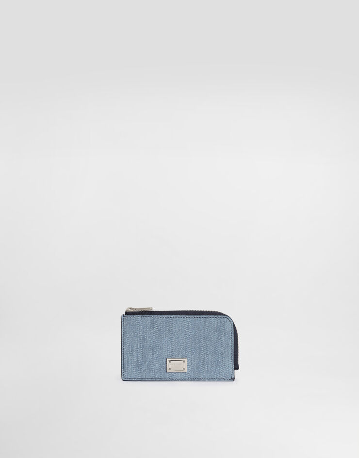 Dolce & Gabbana Nubuck denim card holder Dolce & Gabbana Nubuck denim card holder Denim BP3274AY520