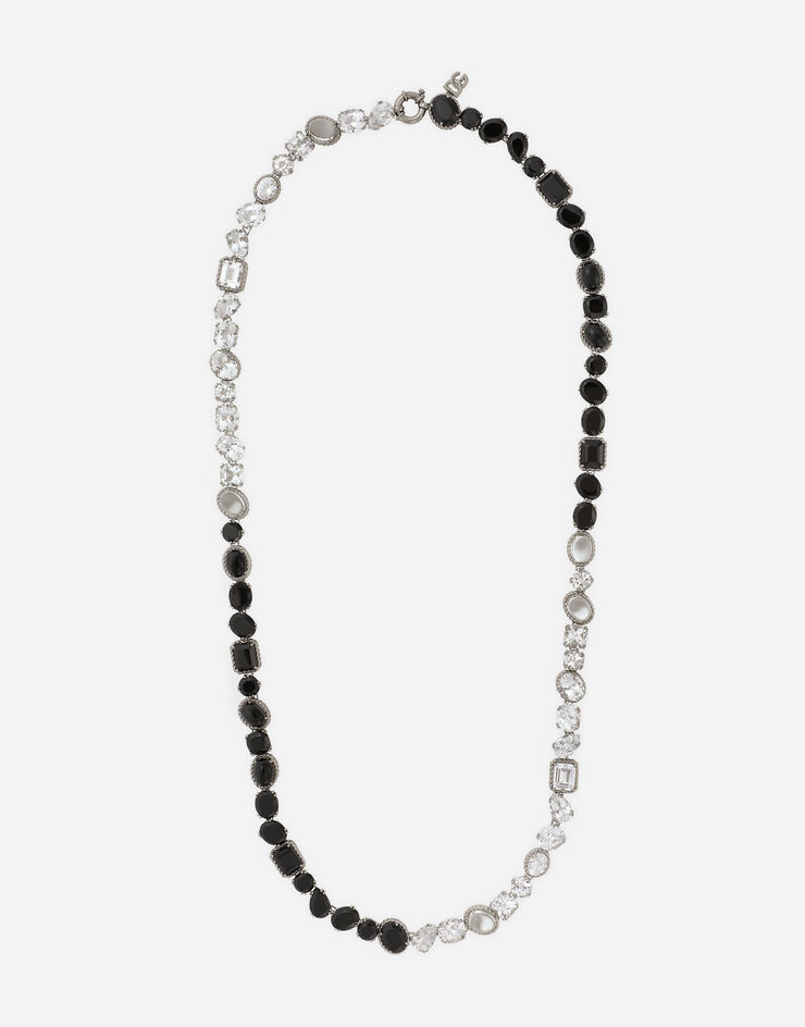 Dolce & Gabbana Anna 托帕石和尖晶石18K白金长项链 白 WNQA3GWTSQS