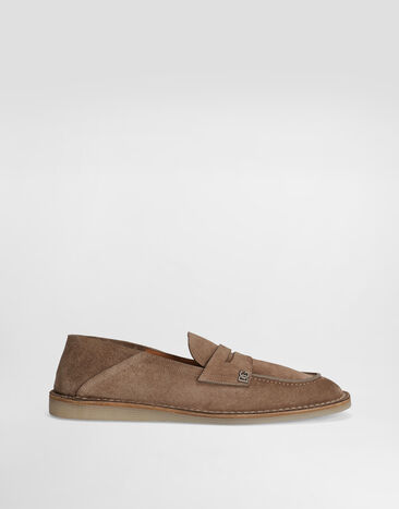 Dolce & Gabbana Reversed calfskin slipper Brown A50739AS707