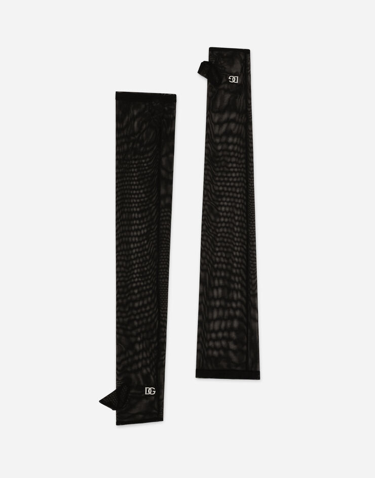 Dolce & Gabbana Длинные перчатки из тюля черный FG099AFLRC2