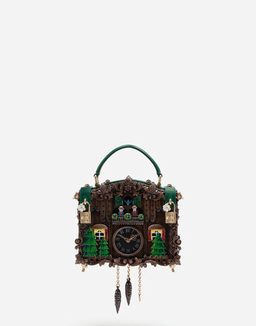 Dolce & Gabbana Bolso Dolce Box reloj de cuco en resina pintada Multicolor BB5970AA303