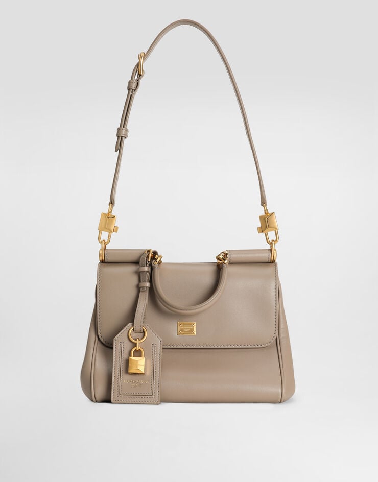 Dolce & Gabbana My Sicily plongé calfskin bag Beige BB7781B7321