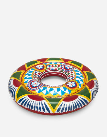 Dolce & Gabbana Bedruckte Pool-Luftmatratze Mehrfarbig TCC238TCAEN