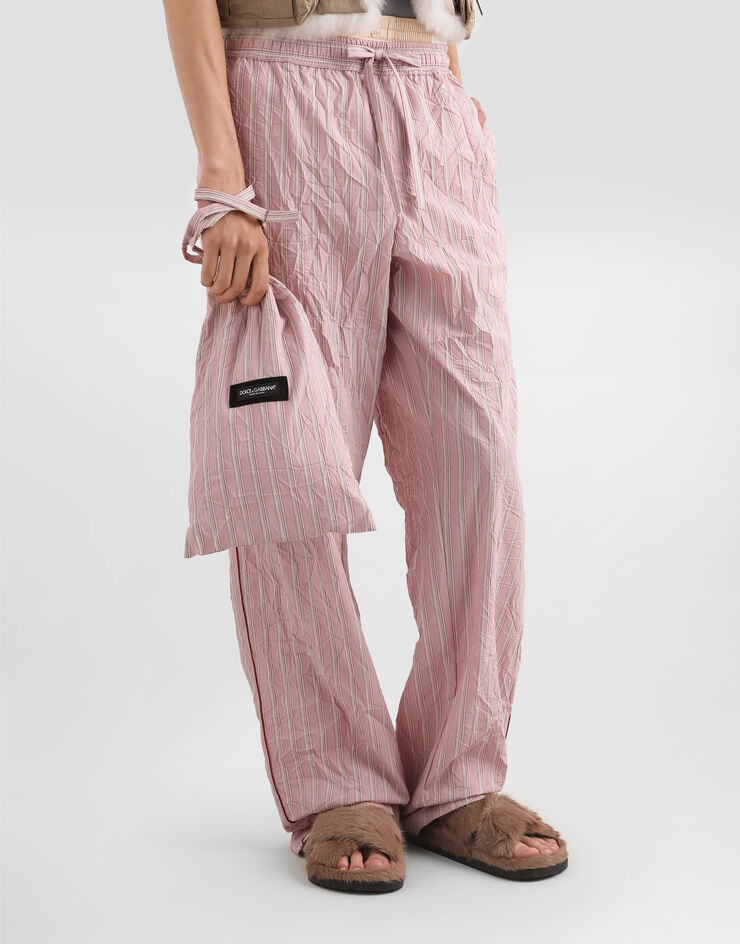 Dolce & Gabbana Striped froissé crossbody bag Multicolor BM2503A0389