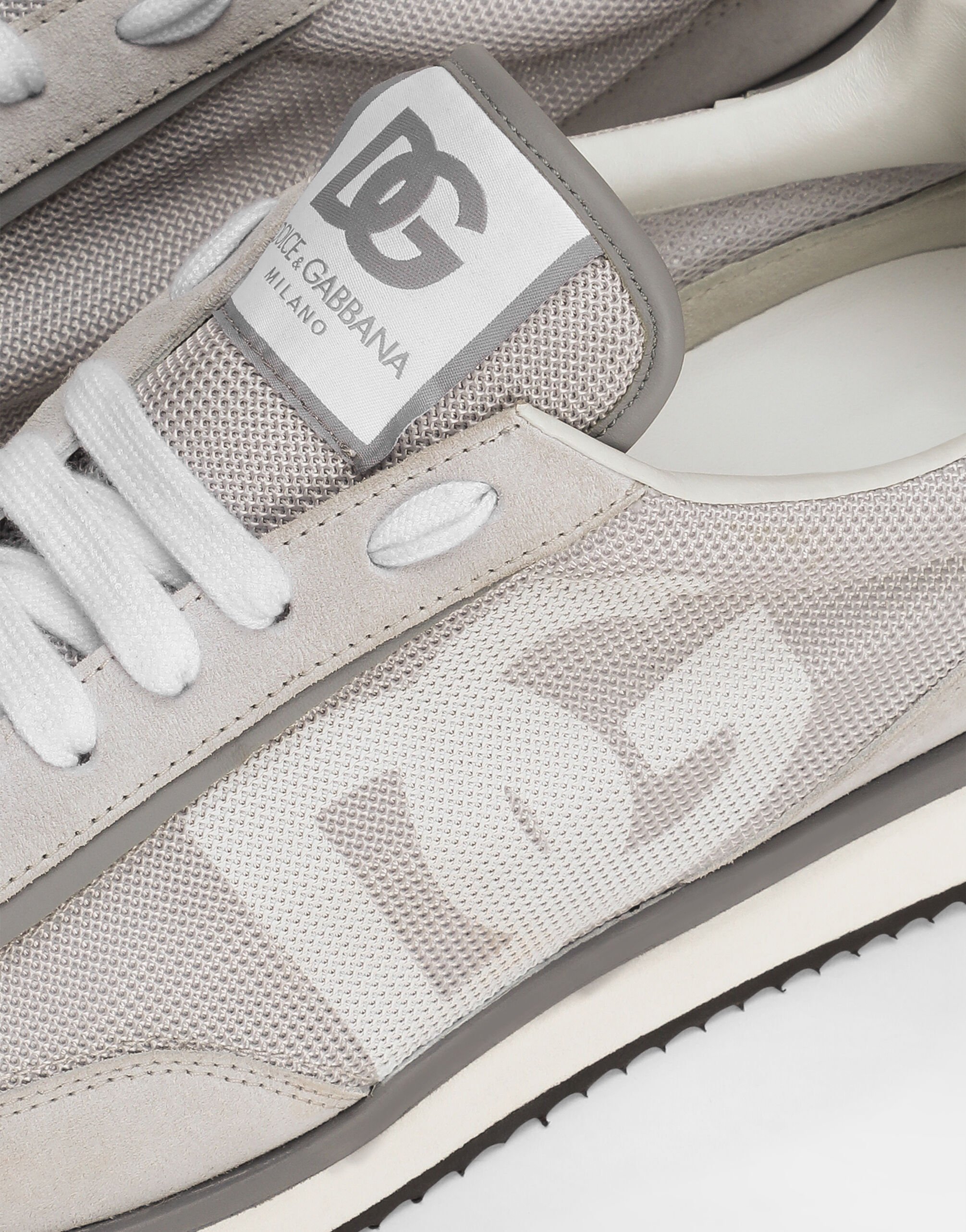 Mixed material DG CUSHION sneakers in Grey for Men Dolce Gabbana US