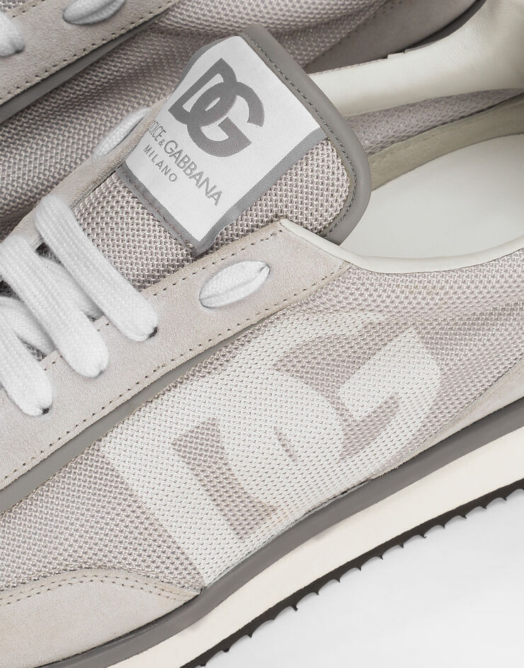 Dolce & Gabbana Sneaker DG CUSHION aus Materialmix Grau CS2288A3D42