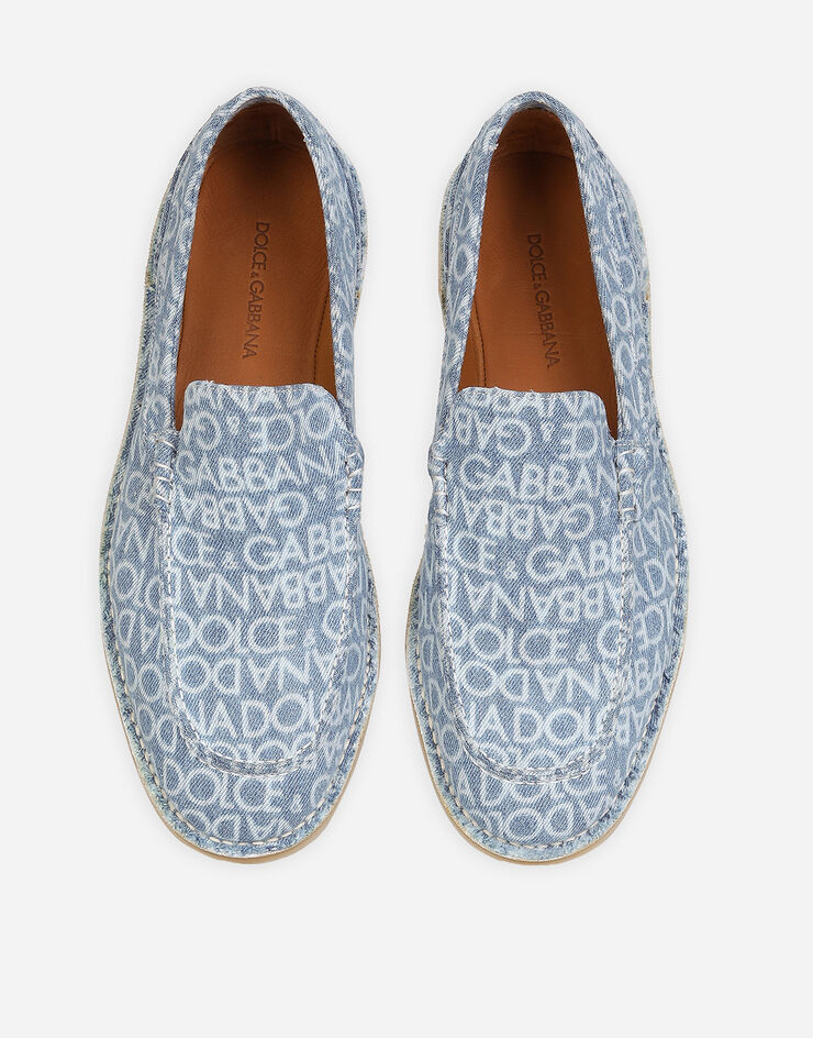 Dolce & Gabbana حذاء لوفر دنيم أزرق A50594AS206
