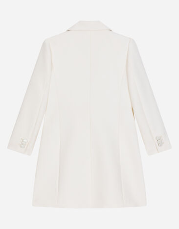 Dolce&Gabbana Double-breasted cady coat White L54C48HUMTB