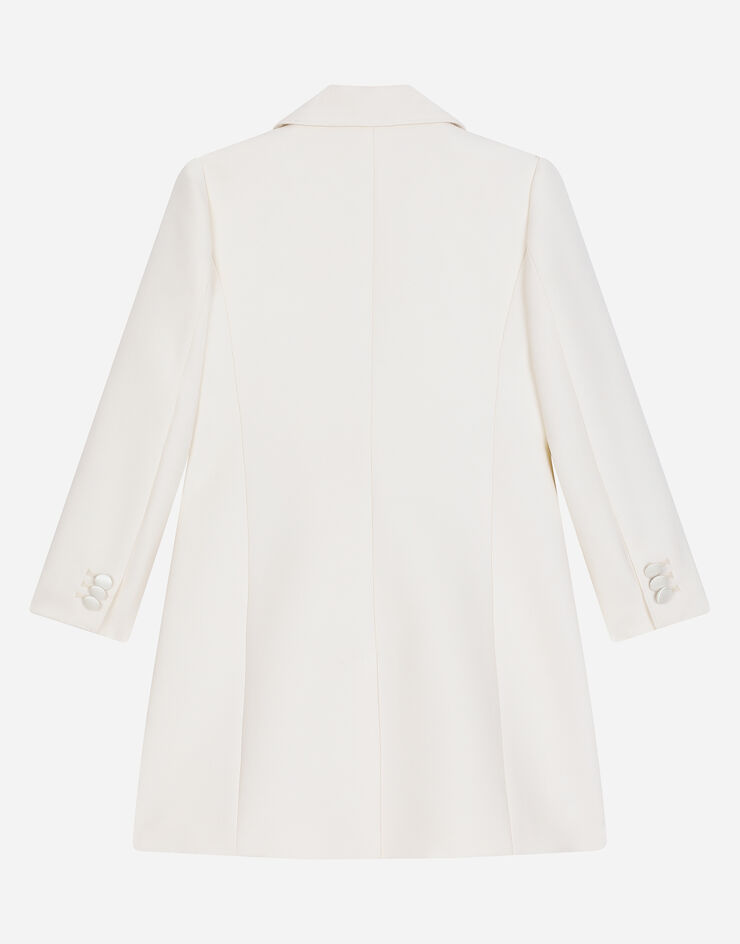 Dolce&Gabbana Double-breasted cady coat White L54C48HUMTB