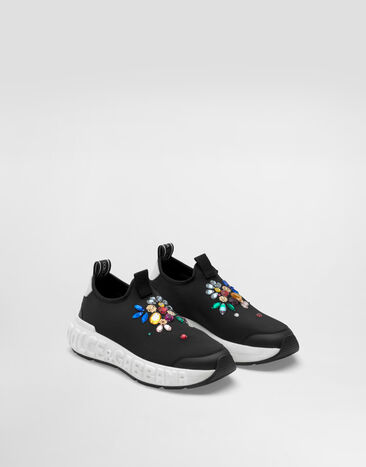 Dolce & Gabbana Sneakers with embroidery Black D11353AQ802