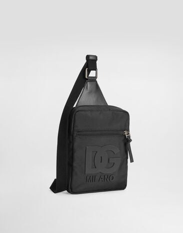 Dolce & Gabbana Nylon waist bag with logo Black EM0142A0567