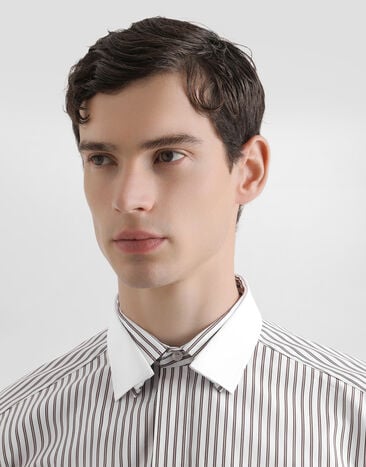 Dolce & Gabbana Striped poplin martini shirt Multicolor G5NQ0ZFR5ZP