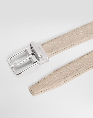 Dolce & Gabbana Caiman belt Dolce & Gabbana Caiman belt Silver BC4337A2088