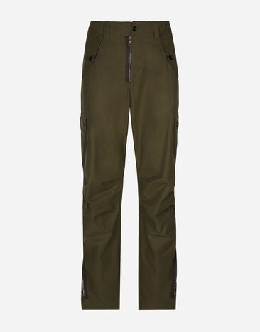 Dolce & Gabbana Cargohose aus technischem Gewebe in Leinwandbindung Mehrfarbig GP0B9THUMOA