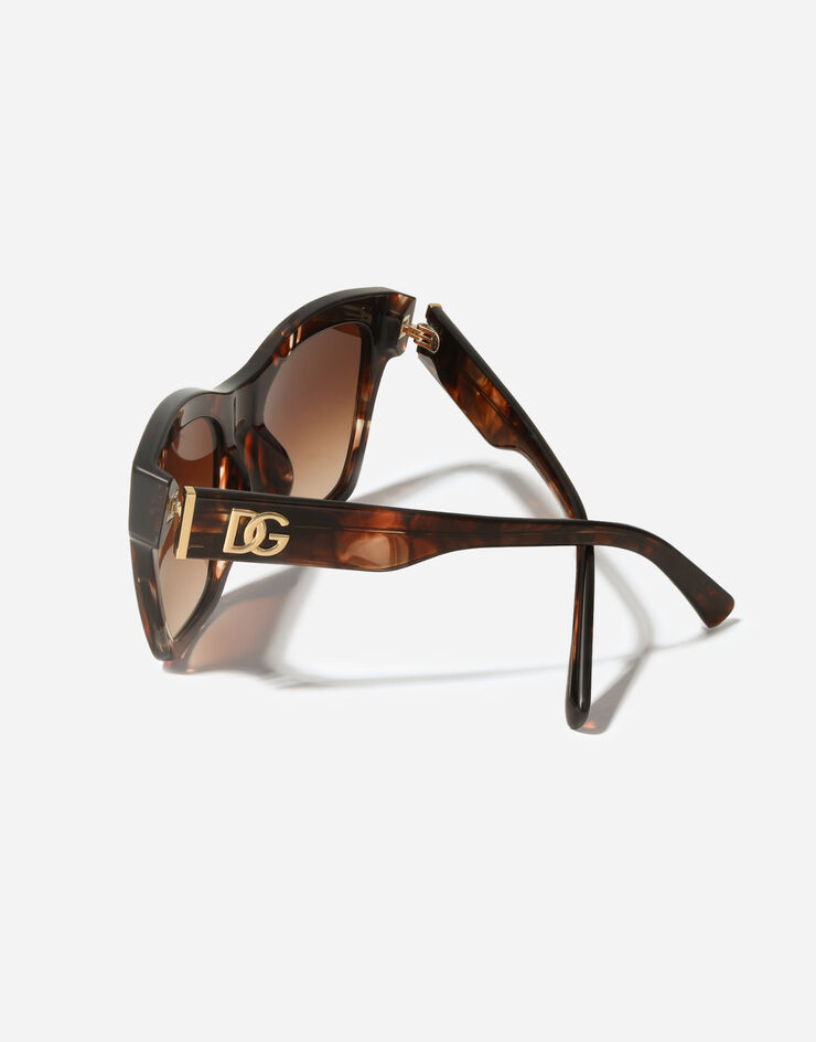 Dolce & Gabbana DG Crossed Sunglasses Dark red havana VG4512VP274