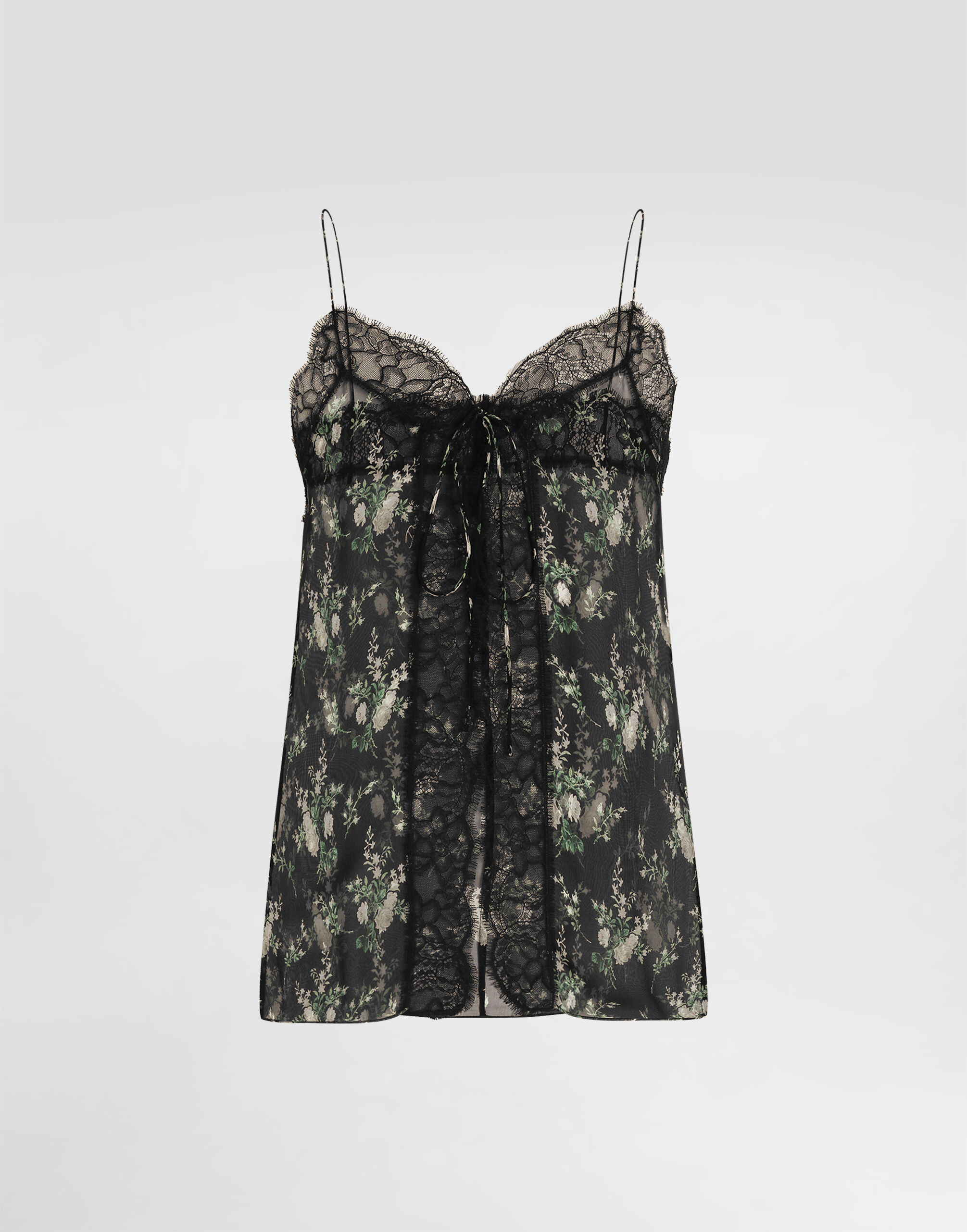マルチカラーのウィメンズ Rose and flower-print chiffon top