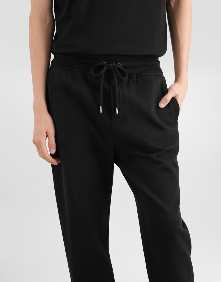Dolce & Gabbana Cotton jogging trousers Black GVS2HZG7P9M