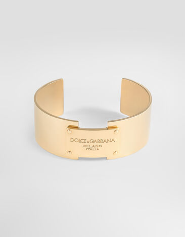 Dolce & Gabbana Armreif mit Dolce&Gabbana-Logoplakette Gold WBR1H1W1111