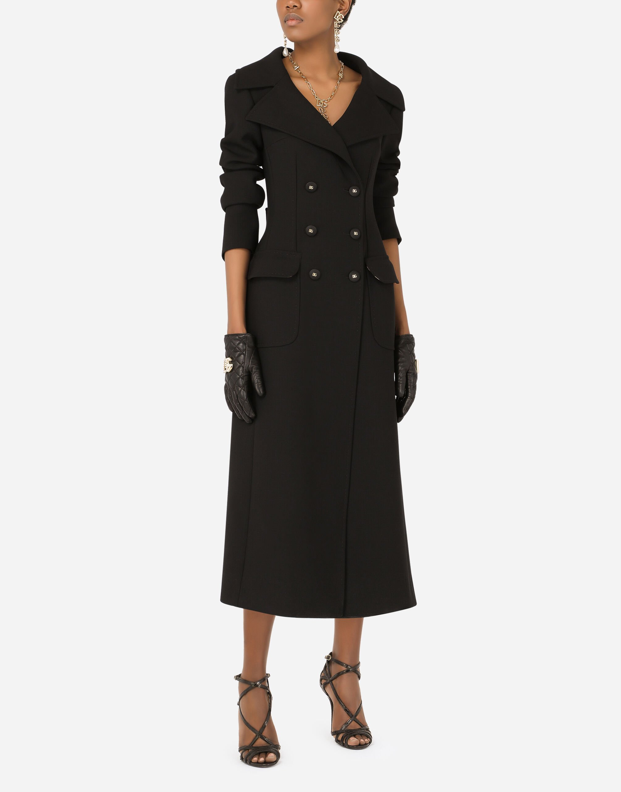 Dolce and gabbana wool coat hot sale