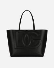 Dolce & Gabbana Borsa DG Logo Bag shopping media in pelle di vitello Multicolore BB2274AI354