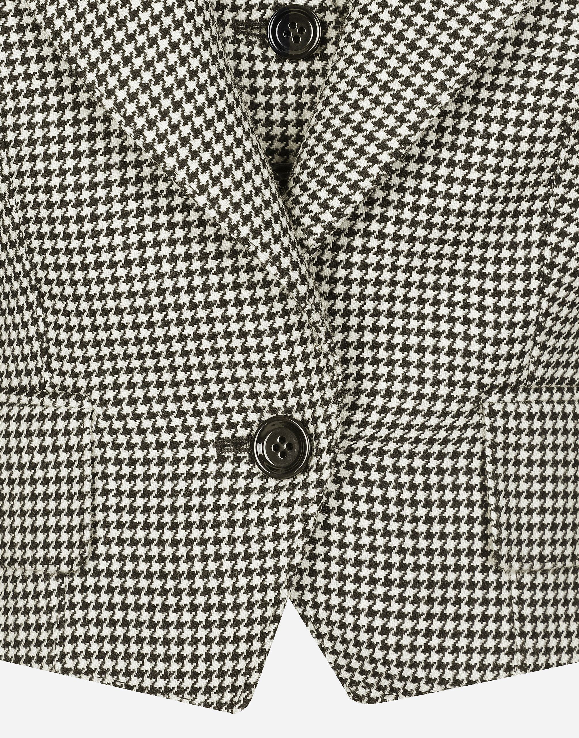 Short houndstooth jacket with vest in Multicolor for Women