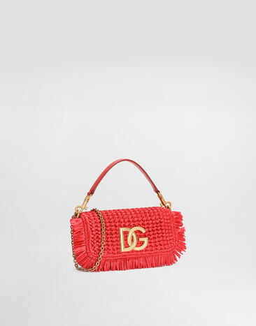 Dolce & Gabbana 3.5 shoulder bag in raffia Red BB7836A0438