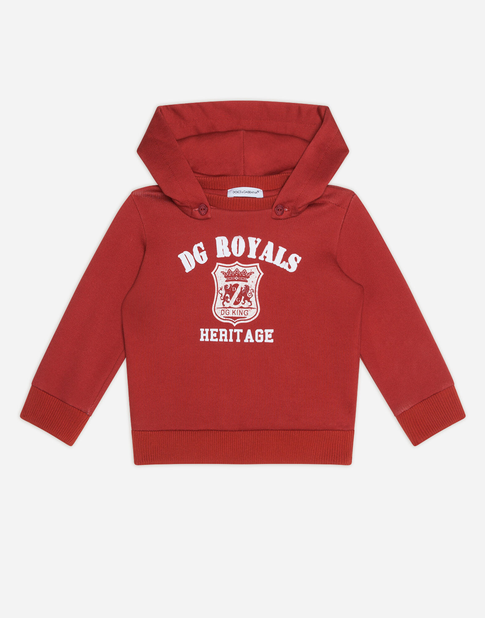 Jersey hoodie with DG royals print