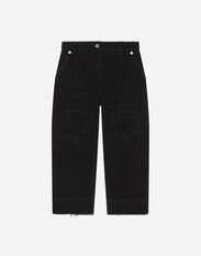 Dolce&Gabbana Denim jeans with abrasions Black L5JPC3G7KN8