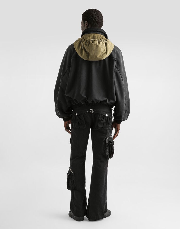 Dolce & Gabbana Waxed faille trousers Dolce & Gabbana Waxed faille trousers Black GV0QETHUMS8