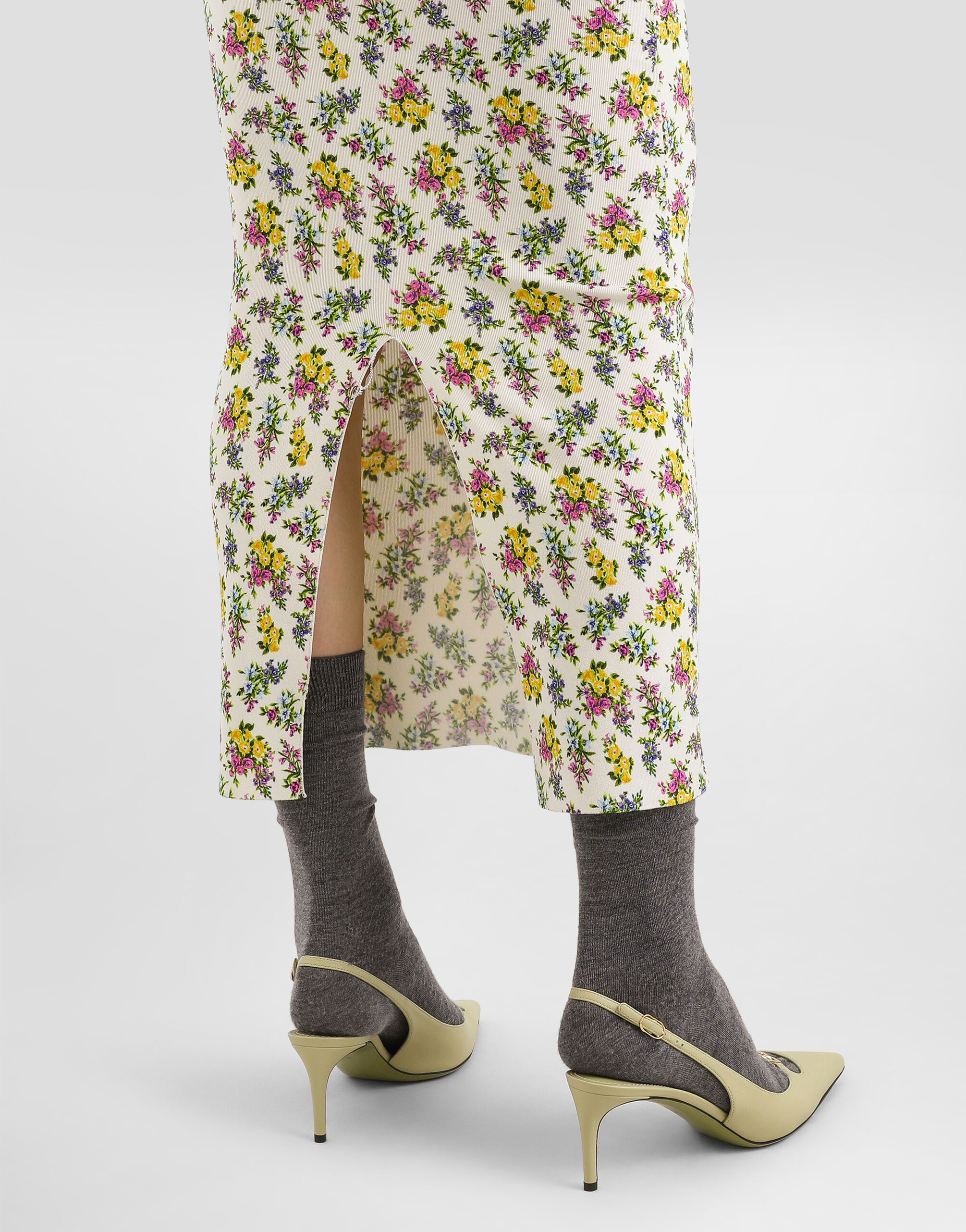 Multicolorのウィメンズ Small floral-print skirt | Dolce&Gabbana®