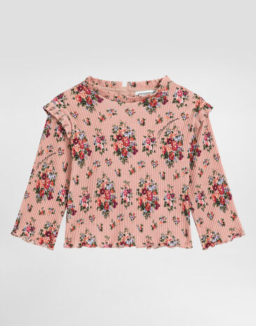 Dolce & Gabbana Floral-print cotton t-shirt Multicolor L2JTPKHS7MK