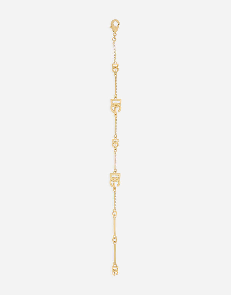 Dolce & Gabbana Bracelet with DG logo and rhinestones Gold WBQ2X1W1111