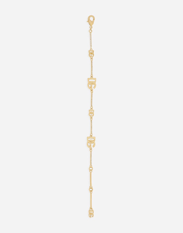 Dolce & Gabbana Bracelet with DG logo and rhinestones Gold WBQ2X1W1111