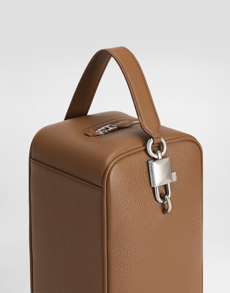 Dolce & Gabbana Lock calfskin handbag Brown BM2449A0370